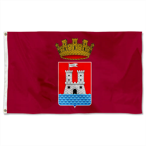 Fyon Double-sided Livorno, Italy Flag Banner