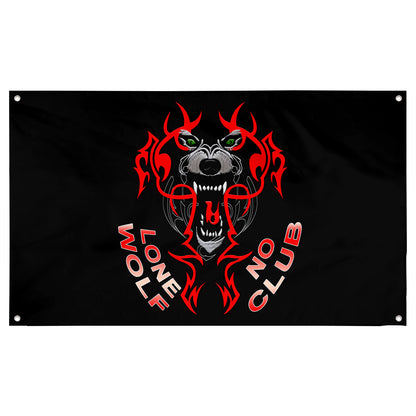 Fyon Lone Wolf No Club Flag Banner