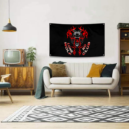 Fyon Lone Wolf No Club Flag Banner
