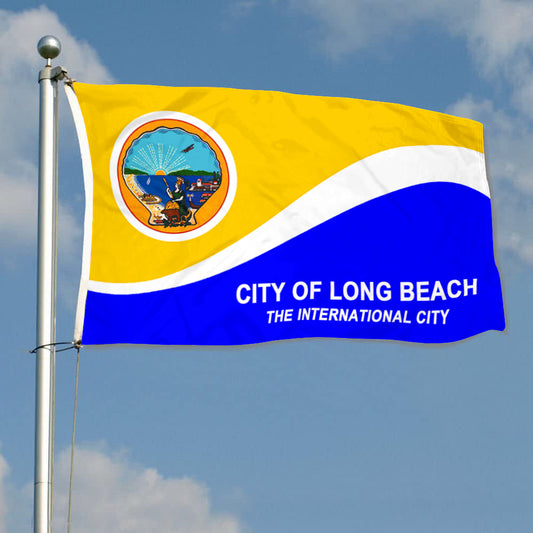 Fyon Long Beach, California Flag Banner