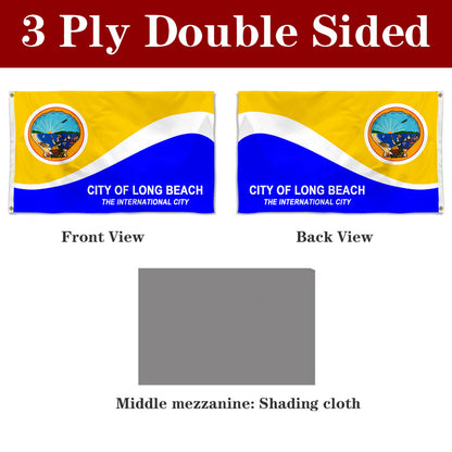 Fyon Long Beach, California Flag Banner