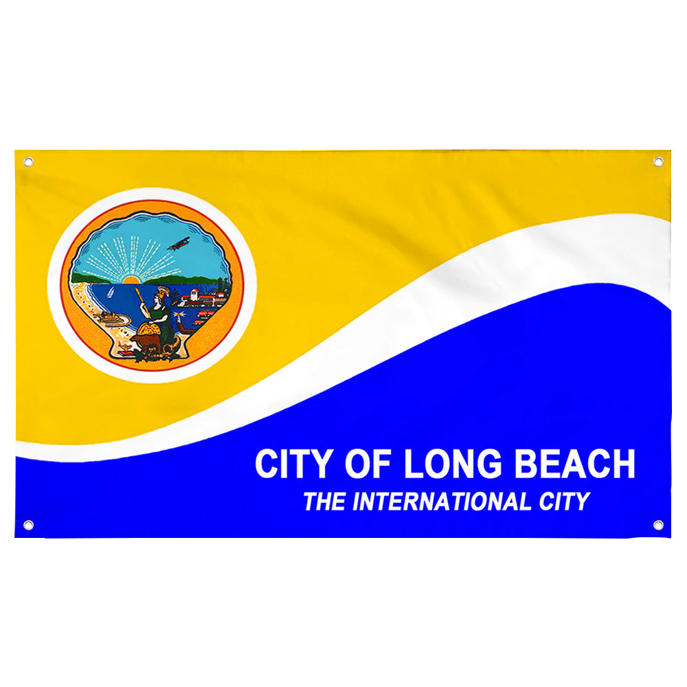 Fyon Long Beach, California Flag Banner