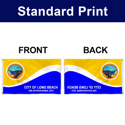 Fyon Long Beach, California Flag Banner
