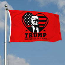 Fyon Love Trump Flag Banner Trump Make America Great Again Flags  Indoor and Outdoor Banner