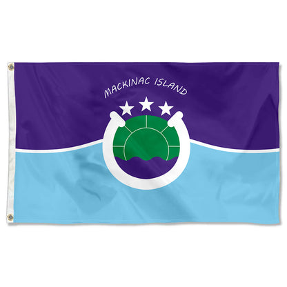 Fyon Mackinac Island, Michigan Flag Banner
