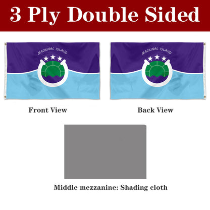 Fyon Mackinac Island, Michigan Flag Banner