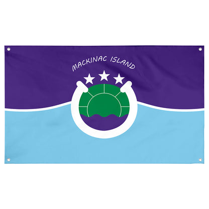 Fyon Mackinac Island, Michigan Flag Banner