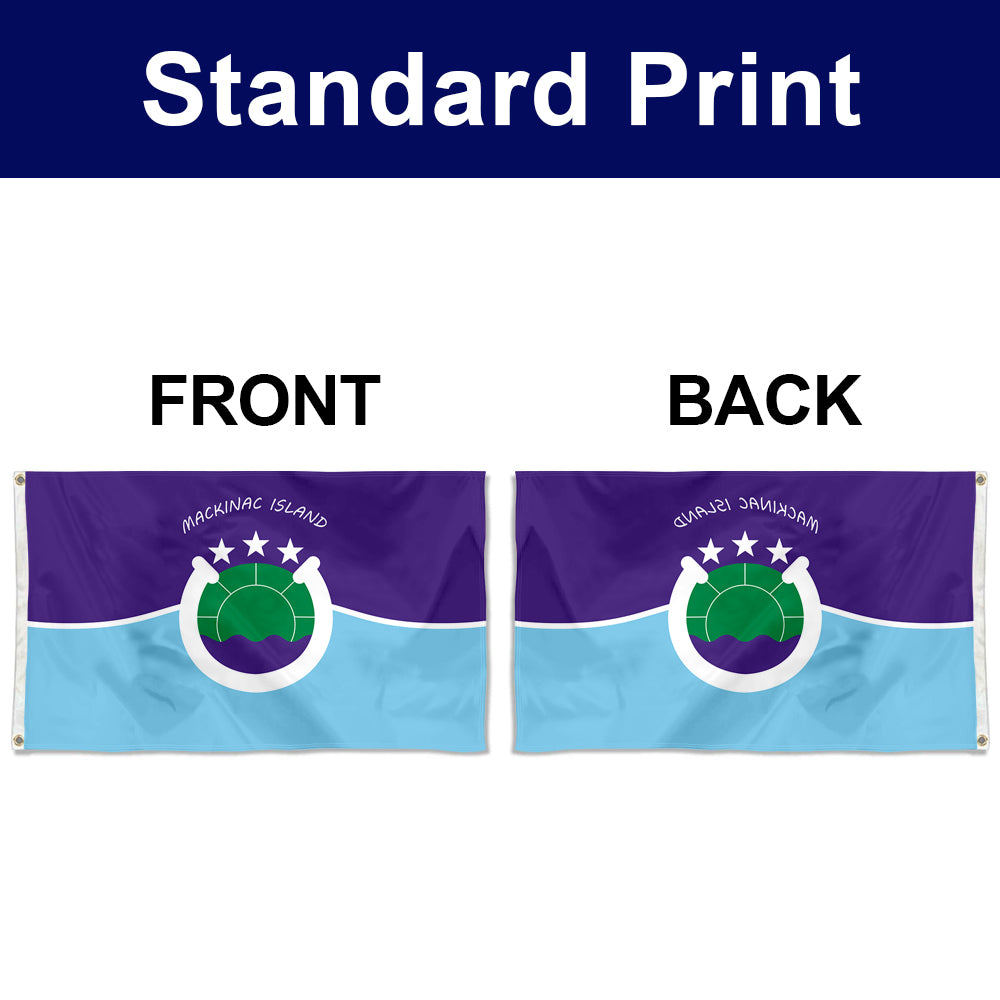 Fyon Mackinac Island, Michigan Flag Banner