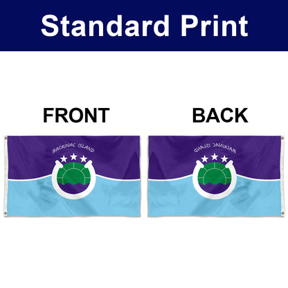 Fyon Mackinac Island, Michigan Flag Banner