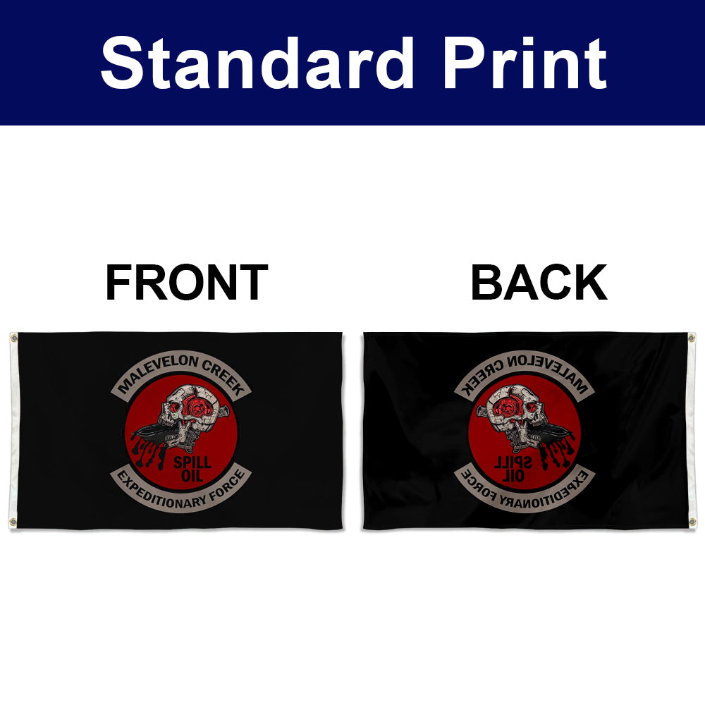 Fyon Double-sided Malevelon Creek Expeditionary Forces Flag (Spill Oil)