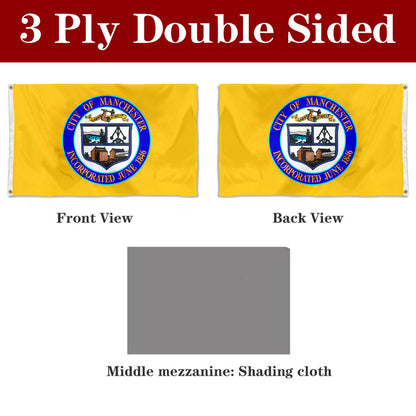 Fyon Manchester, New Hampshire (1965–1996) Flag Banner