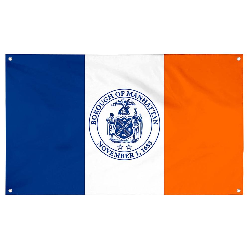 Fyon Manhattan New York County Flag Banner