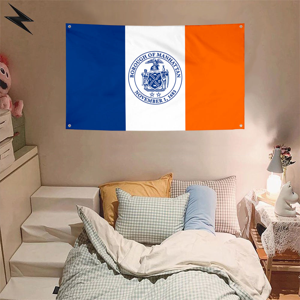 Fyon Manhattan New York County Flag Banner