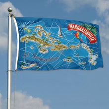 Fyon Double-sided Margaritaville Flag St. Somewhere Map Tropical Jimmy Buffet Flags Banner