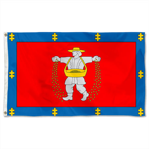 Fyon Double-sided Marijampole County, Lithuania Flag Banner