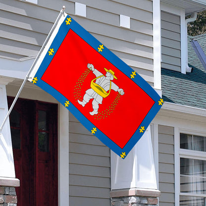 Fyon Double-sided Marijampole County, Lithuania Flag Banner