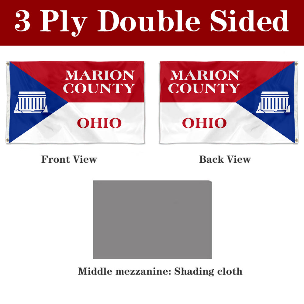 Fyon Marion County, Ohio Flag Banner
