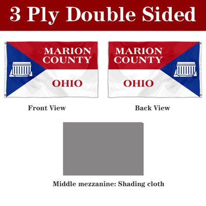 Fyon Marion County, Ohio Flag Banner