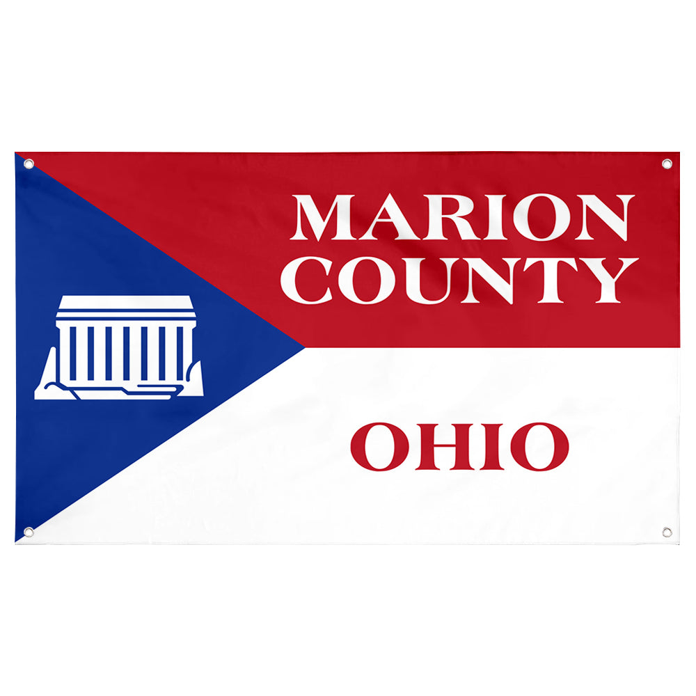 Fyon Marion County, Ohio Flag Banner