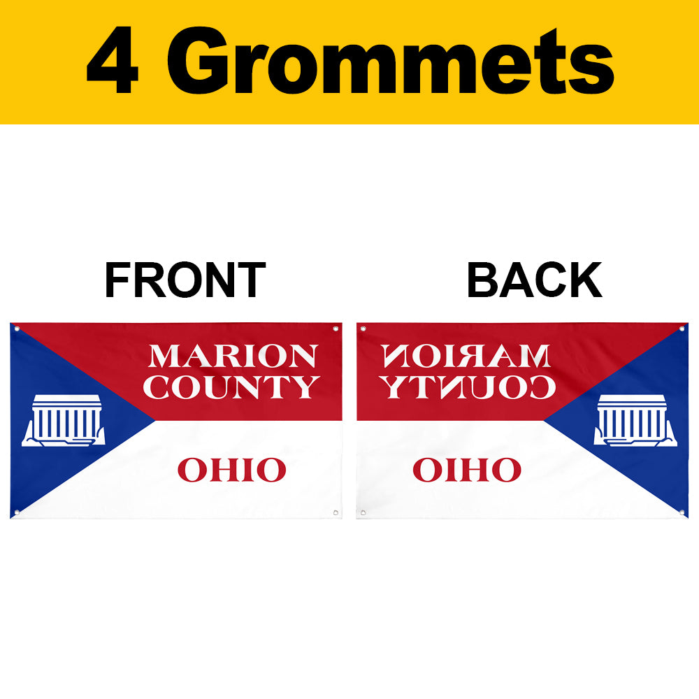 Fyon Marion County, Ohio Flag Banner