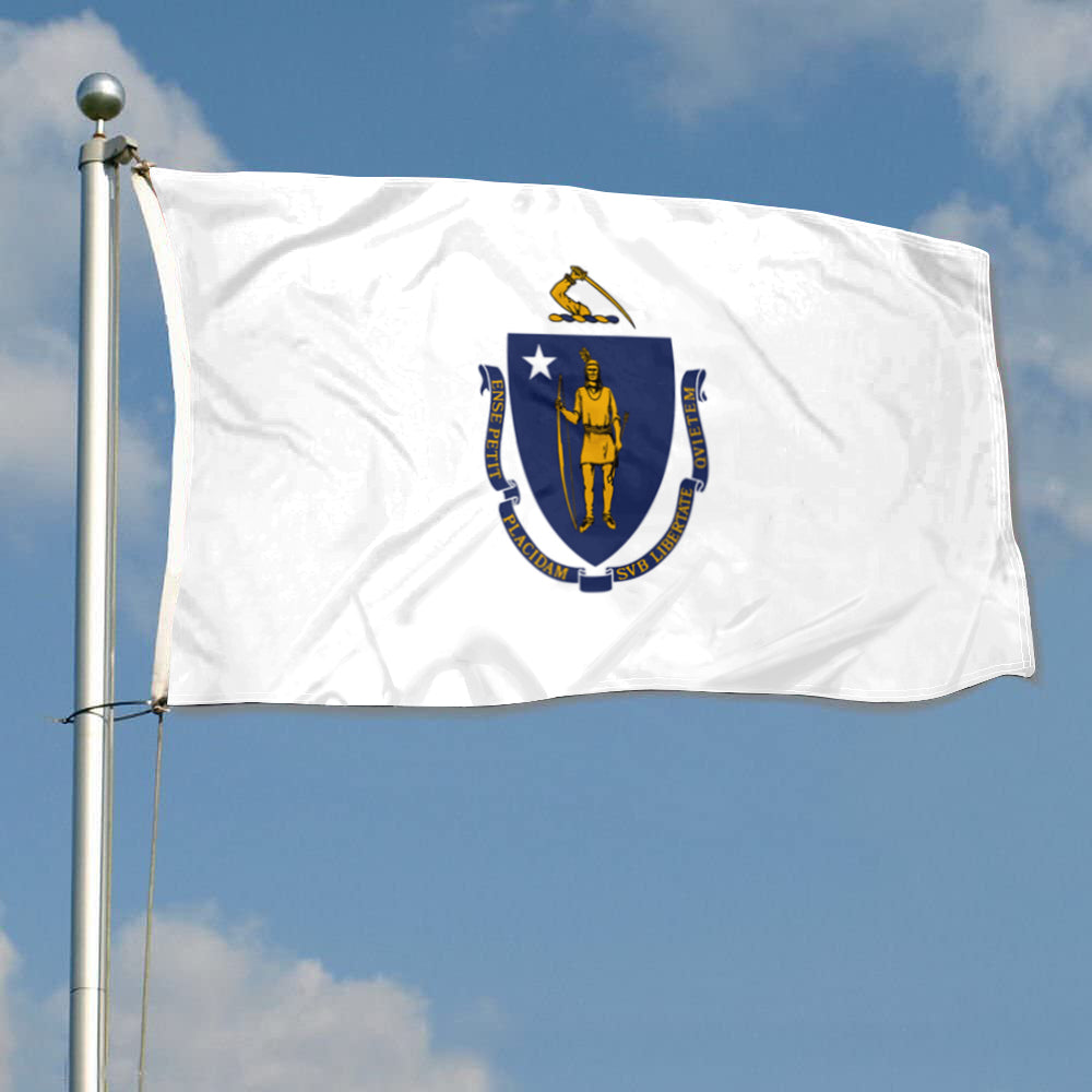 Fyon Massachusetts Flag Banner