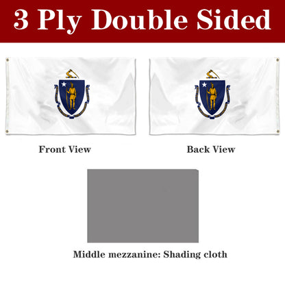 Fyon Massachusetts Flag Banner