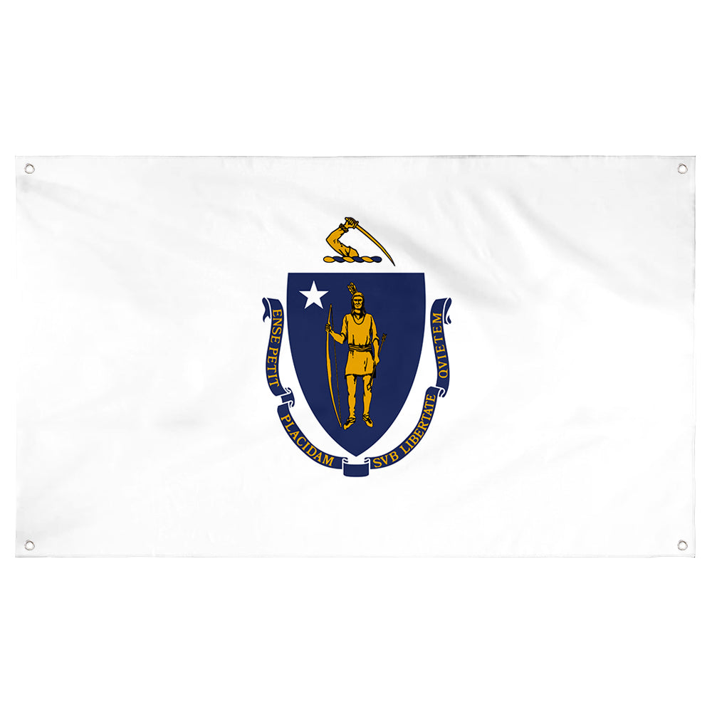 Fyon Massachusetts Flag Banner
