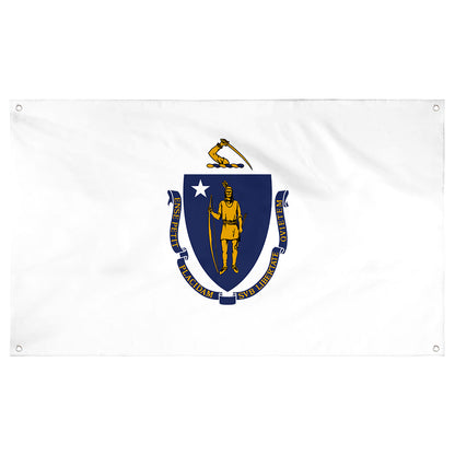 Fyon Massachusetts Flag Banner