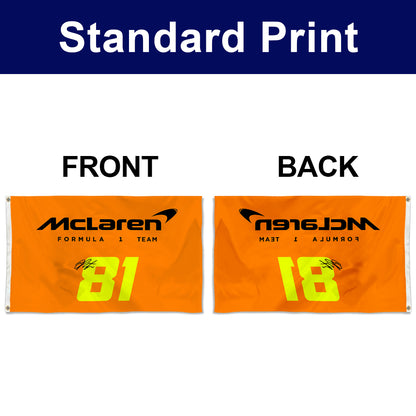 Fyon Mclaren #81 Formula 1 Team Flag Banner