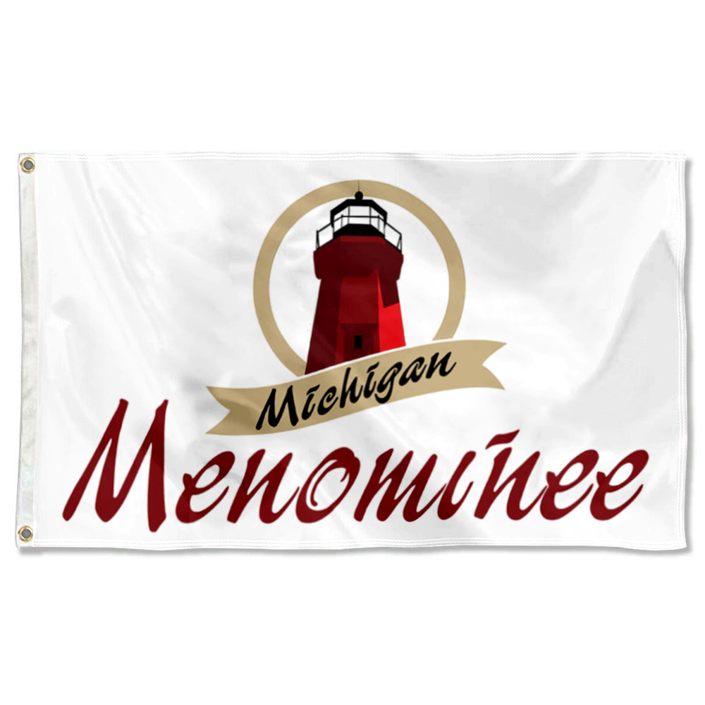 Fyon Double-sided Menominee, Michigan Flag Banner