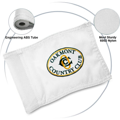 Fyon Merchandise Oakmont Country Club Embroidered Golf Pin Flag Banner White