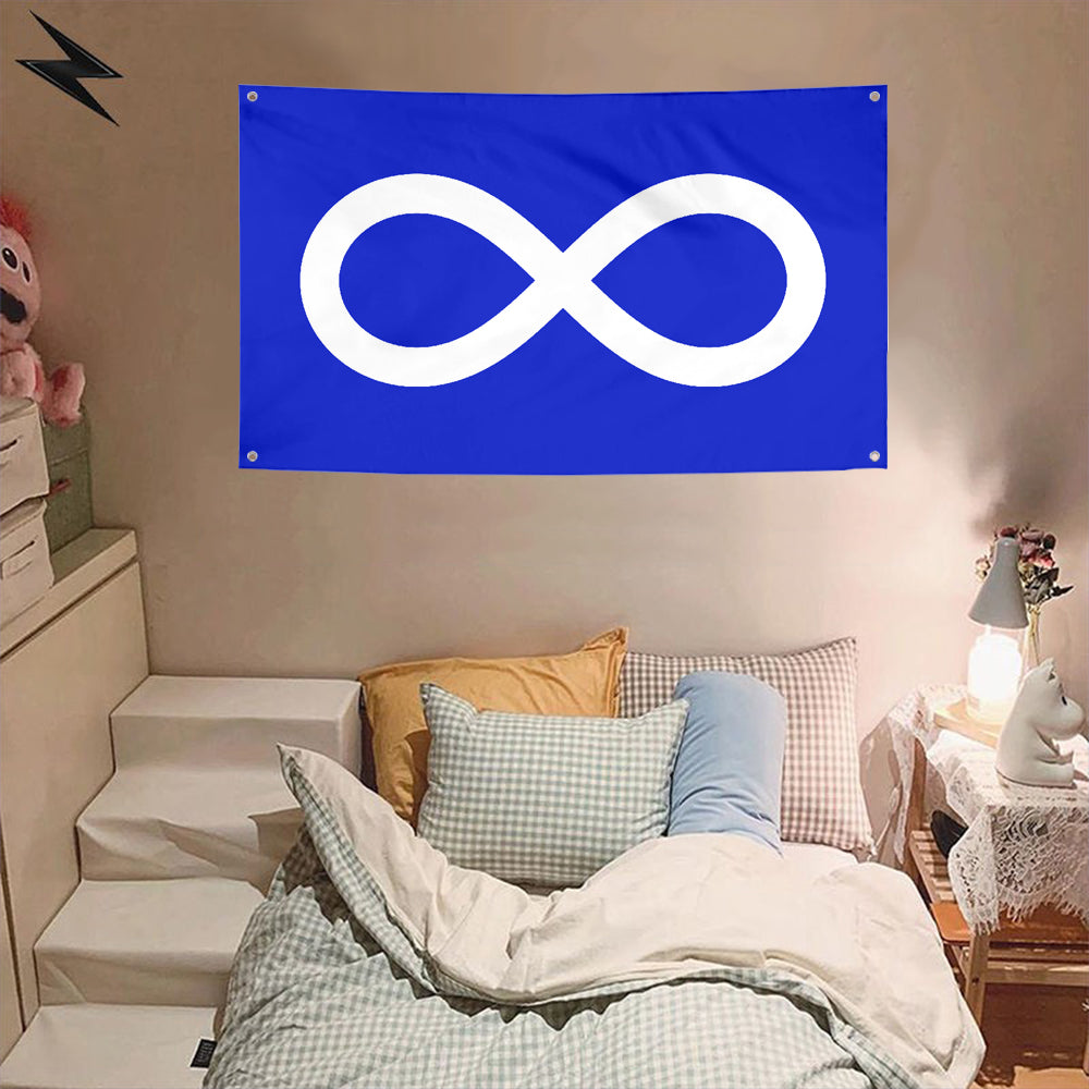 Fyon Metis Blue Flag Banner