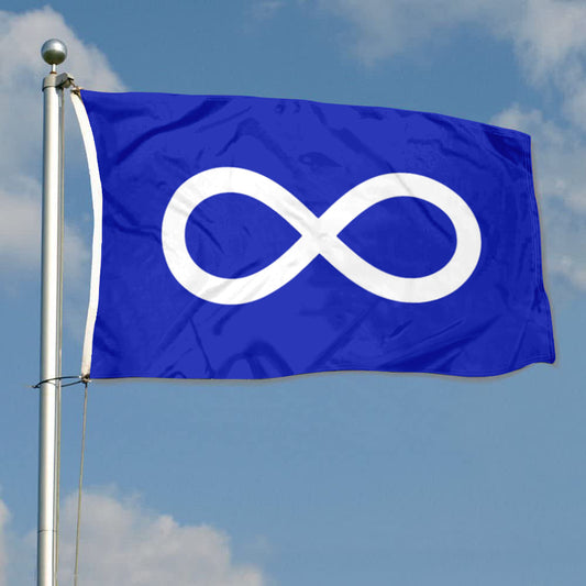 Metis Blue flag Indoor and outdoor banner