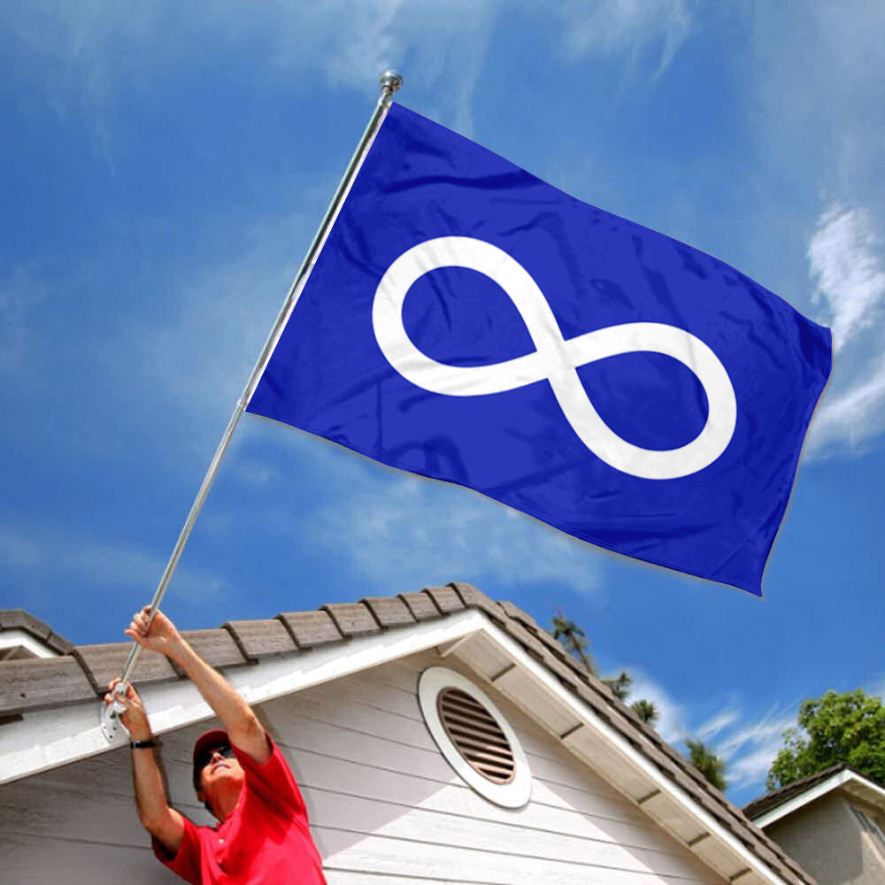 Metis Blue flag Indoor and outdoor banner