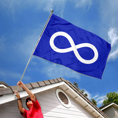 Metis Blue flag Indoor and outdoor banner