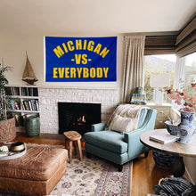 Fyon Michigan Vs Everybody Wolverines Football Flag Free USA Ship Go Blue 3x5’ Sign 2 Flag Indoor and outdoor banner