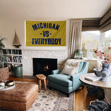 Fyon Michigan Vs Everybody Wolverines Football Flag Free USA Ship Go Blue 3x5’ Sign Flag Indoor and outdoor banner