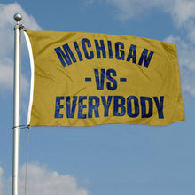 Fyon Michigan Vs Everybody Wolverines Football Flag Free USA Ship Go Blue 3x5’ Sign Flag Indoor and outdoor banner