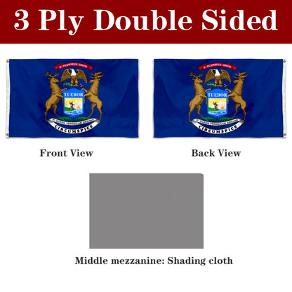 Fyon Michigan Flag Banner