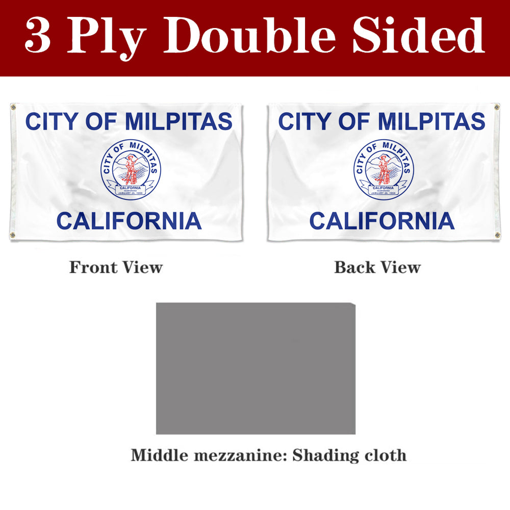 Fyon Milpitas, California Flag Banner