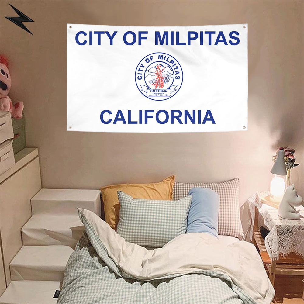 Fyon Milpitas, California Flag Banner