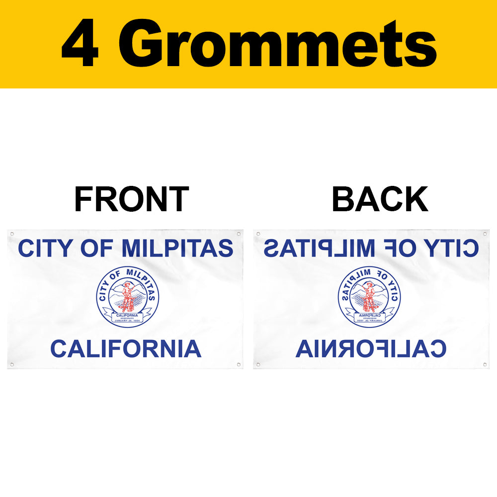 Fyon Milpitas, California Flag Banner