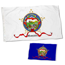 Fyon Double-Sided Minnesota Flag From 1893 to 1957 Banner