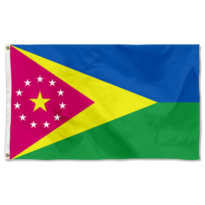 Fyon Moca municipality of Puerto Rico - the colours flag banner