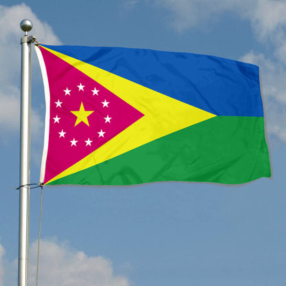 Fyon Moca municipality of Puerto Rico - the colours flag banner