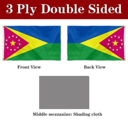 Fyon Moca municipality of Puerto Rico - the colours flag banner