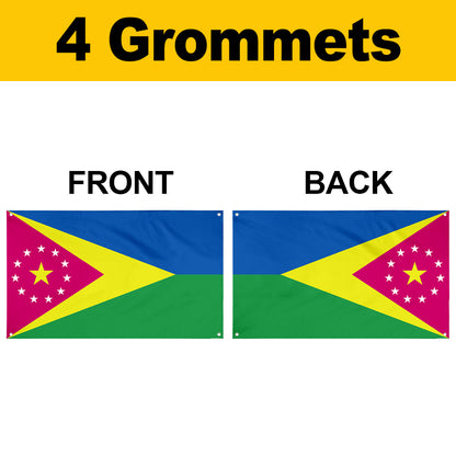 Fyon Moca municipality of Puerto Rico - the colours flag banner