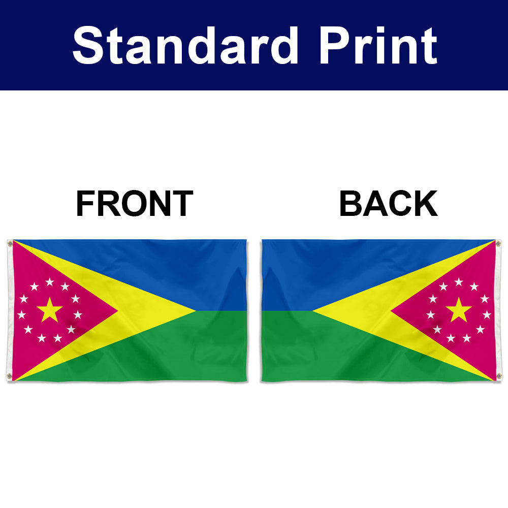 Fyon Moca municipality of Puerto Rico - the colours flag banner