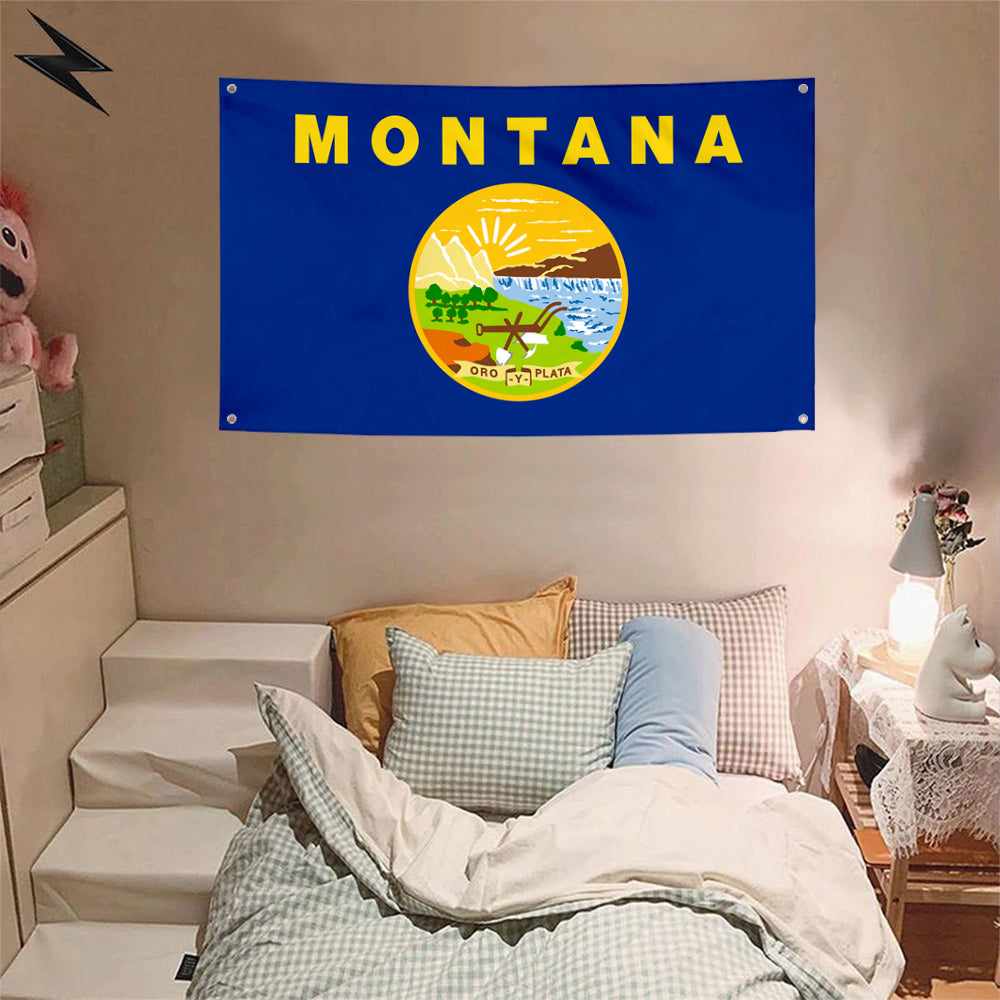 Fyon Montana Flag Banner
