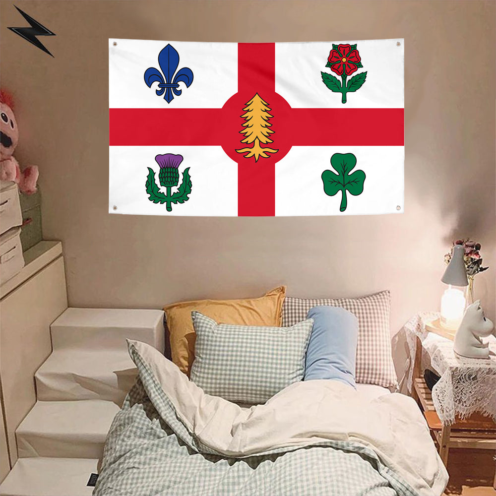 Fyon Montreal, Canada Flag Banner